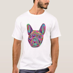 Camiseta Francês Buldogue Frenchie Bouledogue Francais Head