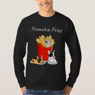 Camiseta Francês Buldogue Frenchie Fries Frenchie T Cachorr