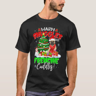 Camiseta *** Francês Buldogue Natal Sweat Xmas Light Pajama