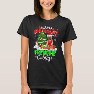 Camiseta *** Francês Buldogue Natal Sweat Xmas Light Pajama