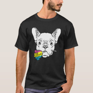 Camiseta Francês Buldogue Pansexual Lgbt Q Cute Pan Prire