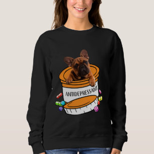 Camiseta Francês Bulldog Frenchie Antidepressivo