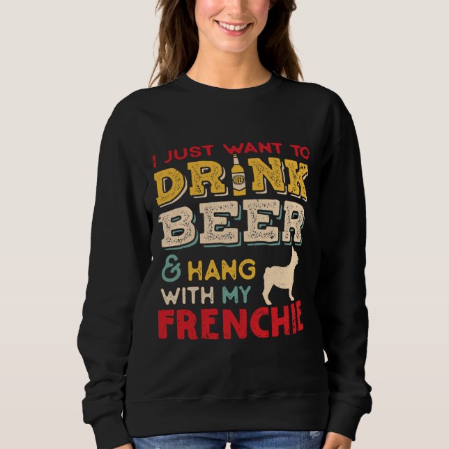Camiseta Francês Bulldog Frenchie Pai Beer Lover (Frente)