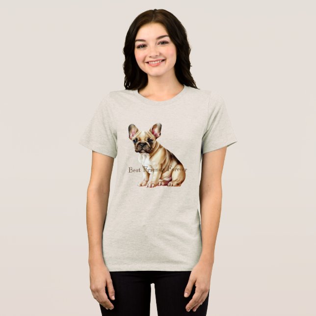 Camiseta Francês Cachorro Melhor Amigo (Frente Completa)