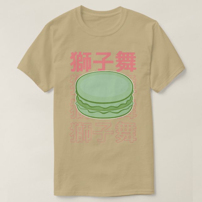 Camiseta Francês Macaron Baker Cute Baking Dessert Japonês (Frente do Design)