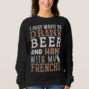 Camiseta Francês Pai Engraçado Cão-Grande-Mão-de-Obra Franc