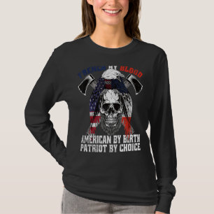 Camiseta Francês por Blood American Por Nascimento Patriota