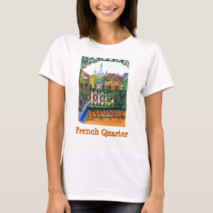 Camiseta Francês Trimestre Balcony, Trimestre Francês