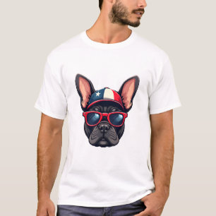 Camiseta Francês Vestindo as Cores dos EUA (5)