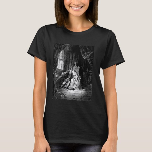Camiseta Francesca Rimini Gustave Dore Divine Comedy Dantes (Frente)