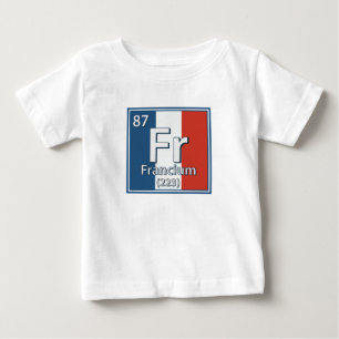 Camiseta Francium - França Bandeira da Ciência Francesa