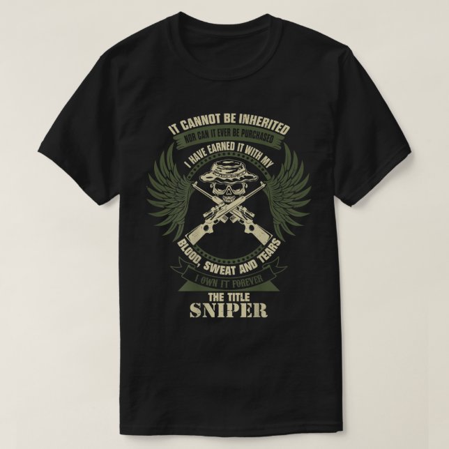 Camiseta Franco Atirador Militar (Frente do Design)
