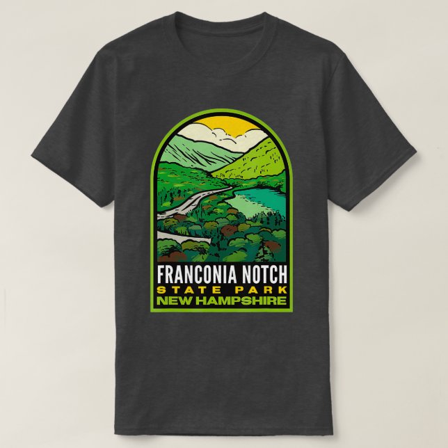 Camiseta Franconia Notch State Park New Hampshire (Frente do Design)