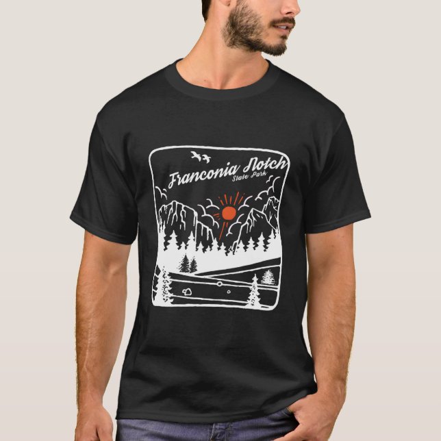 Camiseta Franconia Notch State Park New Hampshire Legal Nh (Frente)