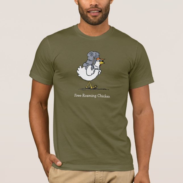 Camiseta Frango à solta (Frente)