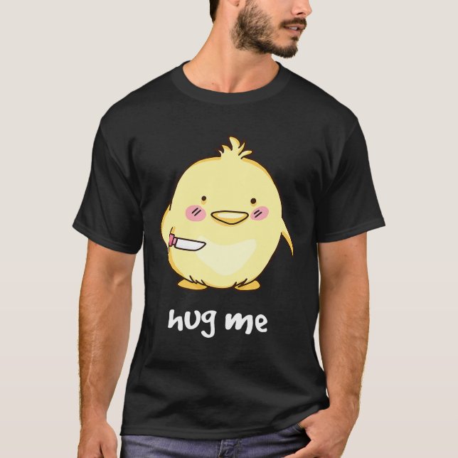 Camiseta Frango Abraça-Me Franga (Frente)