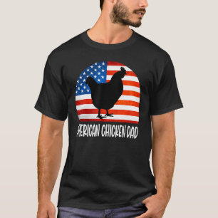 Camiseta Frango Americano Pai Frango Bandeira Americana