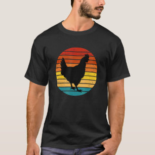 Camiseta Frango Animal de Fazenda Estilo Retro