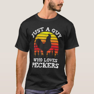 Camiseta Frango Apenas Um Cara Que Ama Bicos  Fazenda de Av