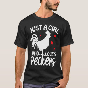 Camiseta Frango Apenas Uma Garota Que Ama Bicos