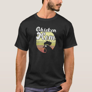 Camiseta Frango Atrevido Galinha da Mãe Pôr do Sol Retro Fr