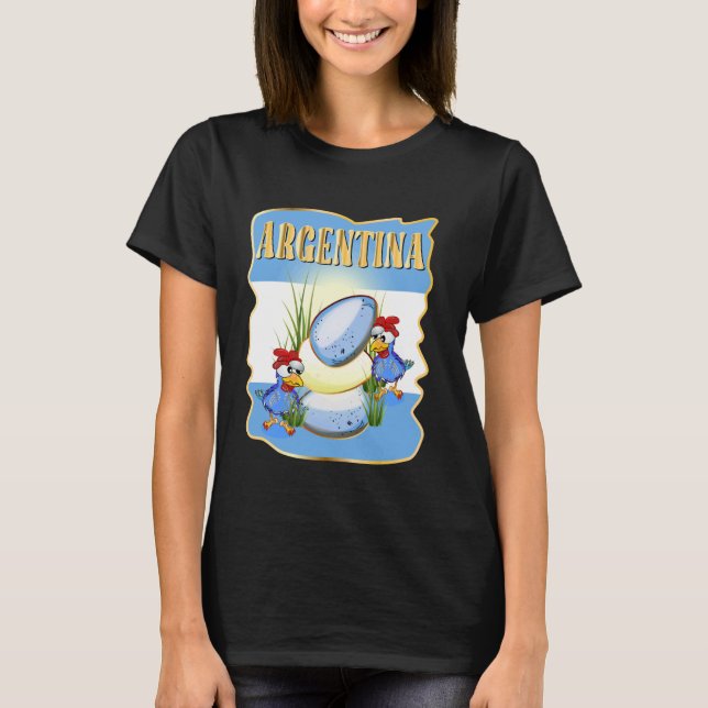 CAMISETA FRANGO BANDEIRA ARGENTINA ARGENTINA (Frente)