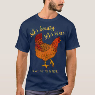 Camiseta Frango Canta Bela Canta Graça Grita Seu Rosto