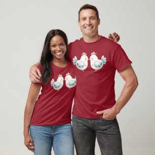 Camiseta Frango Cottagecore Pastel