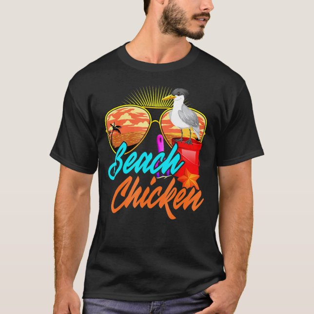 Camiseta Frango da Praia da Gaivota Animal (Frente)