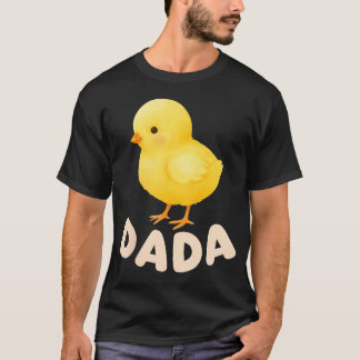 Camiseta Frango Dada Primeiro Aniversário Frango Pai Aniver