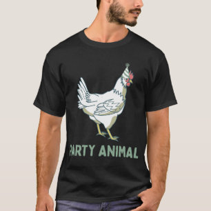 Camiseta Frango de Aniversário do Frango Animal de Festa Fr