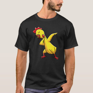 Camiseta Frango de Borracha Dabbing  Homens Mulheres Crianç