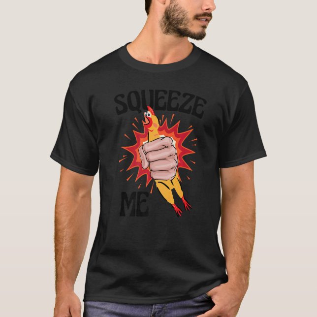 Camiseta Frango de Borracha Divertido Premium (Frente)