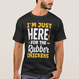 Camiseta Frango de Borracha Eu Estou Aqui Por Frangos de Bo