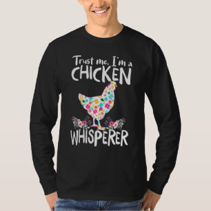 Camiseta Frango De Chicken Whisperer Para Mulheres Agricult