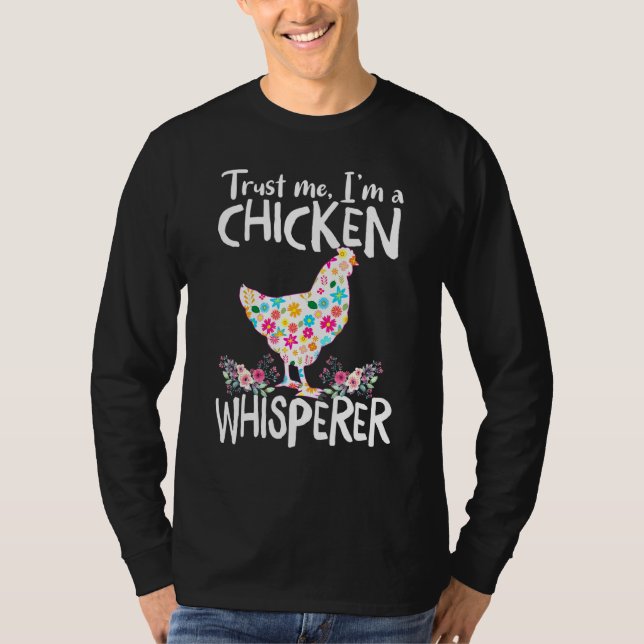 Camiseta Frango De Chicken Whisperer Para Mulheres Agricult (Frente)
