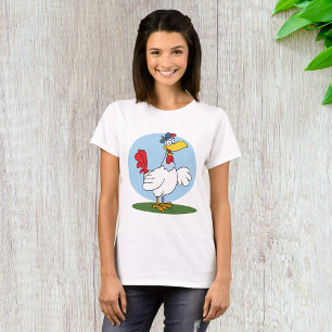 Camiseta Frango de Desenho Animado