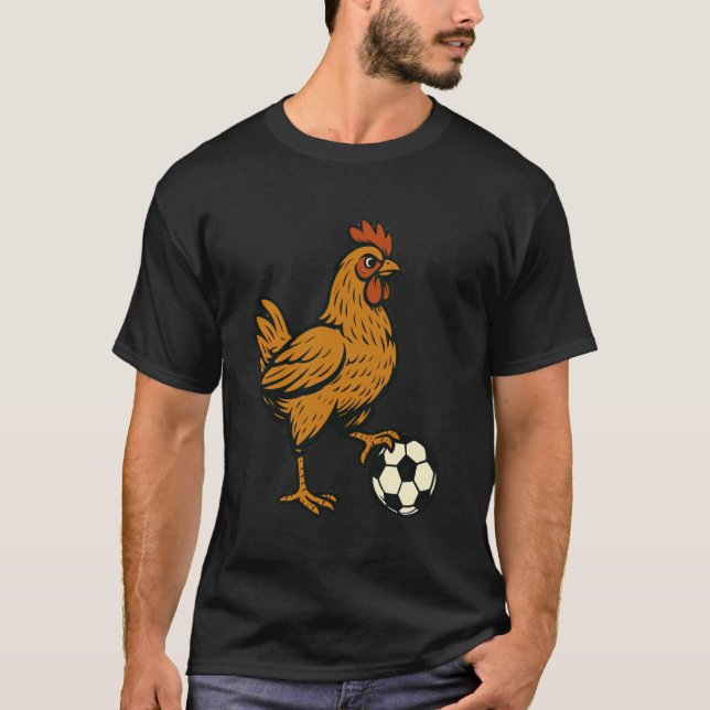 Camiseta Frango de Futebol Engraçado (Frente)