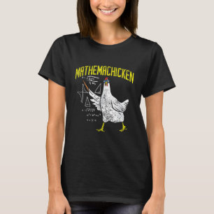 Camiseta Frango de matemática nerd professor de álgebra fra