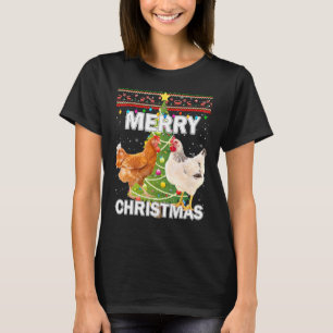 Camiseta Frango de Natal Feio Suar Feliz Natal Chi