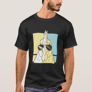Camiseta Frango de Óculos de Sol Elegantes Cluckin Cool par