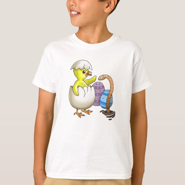 Camiseta Frango de Páscoa Recém-Nascido (Frente)