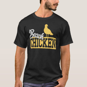 Camiseta Frango de Praia de Gaivota Engraçada