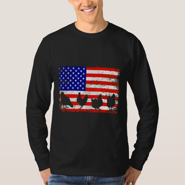 Camiseta Frango De Proprietários De Galinha Pensado (Frente)