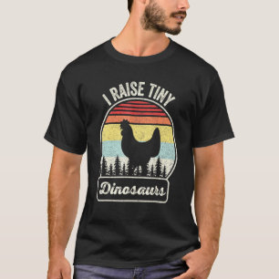 Camiseta Frango Dinossauros Pequenos Vintage Retro