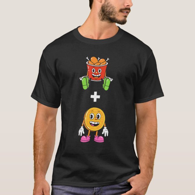 Camiseta Frango E Waffle E Fofo (Frente)