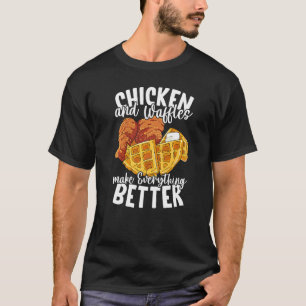 Camiseta Frango e Waffles Brunch Comida
