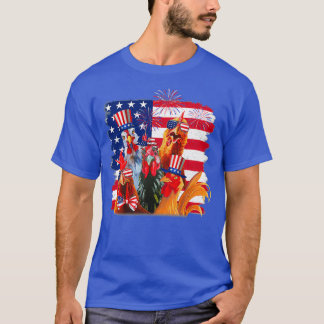 Camiseta Frango Engraçado - América    Bandeira(2) 
