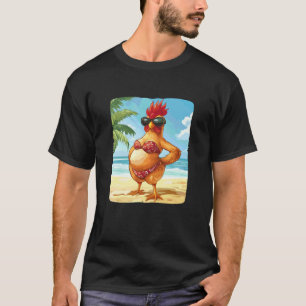 Camiseta Frango Engraçado de Biquíni para Amantes de Maiô e