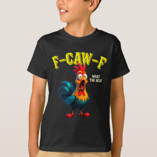 Camiseta Frango Engraçado F-caw-f Que Humor do Galo Heli